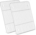 Homikit Wire Rack for Cooking, Stainless Steel Large Baking Cooling Rack for Oven Cooking Roasting Grilling Bacon Cookies, Fit Jelly Roll Sheet Pan, Dishwasher Safe,15.2”*11.2”