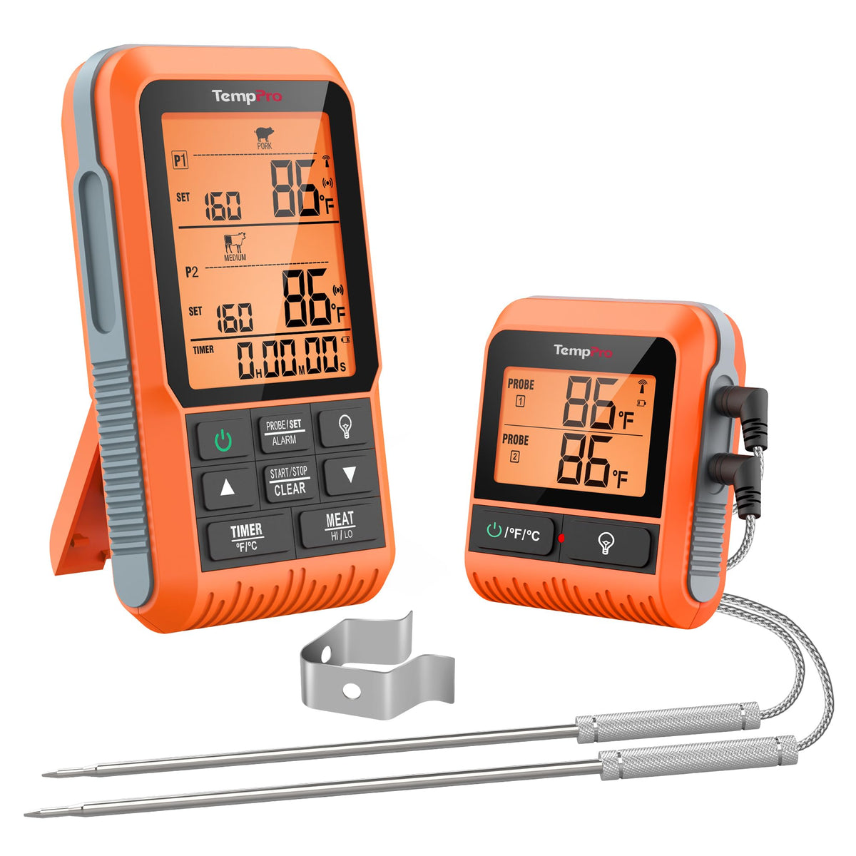 TempPro TempSync 500FT Wireless Meat Thermometer for Grilling and Smoking