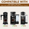 2 Pack Reusable Coffee Filters #4 for Ninja Dual Brew Coffee Maker