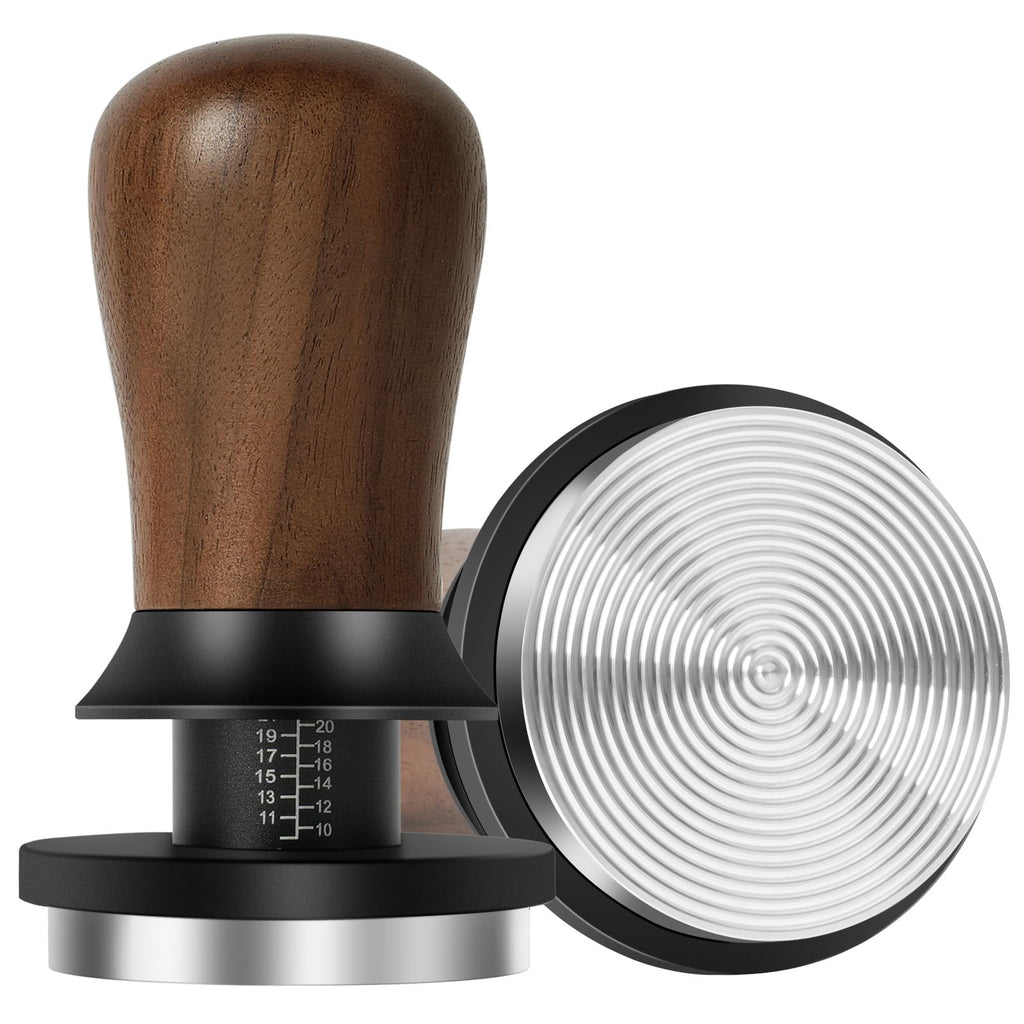 PUSEE 51mm Espresso Coffee Tamper - Premium Barista Coffee Tamper, Constant 30lb Calibrated Double Spring Stainless Steel Ground Espresso Tamper,Fits for All 51mm Portafilters,Espresso Accessories