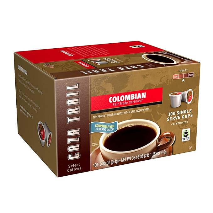 Caza Trail Coffee Pods, Blonde Roast, Single Serve (Packing May Vary)