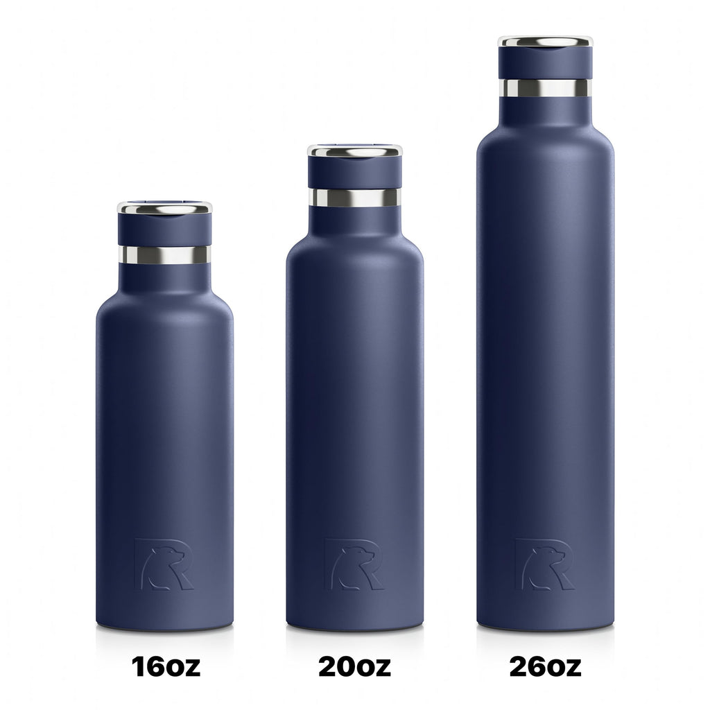 RTIC 26oz Journey Water Bottle, Ceramic Lined, Navy