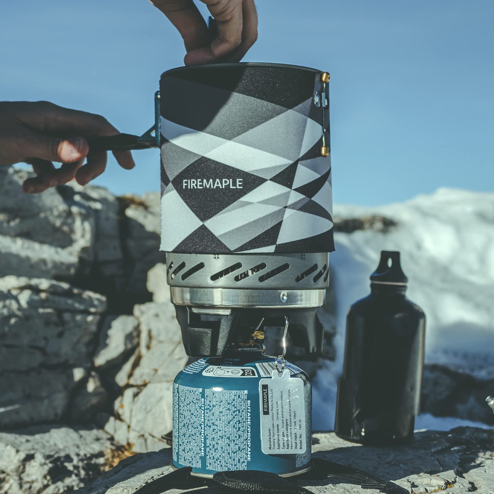 Fire-Maple Fixed Star X2 Backpacking Camping Stove System, Black,22oz