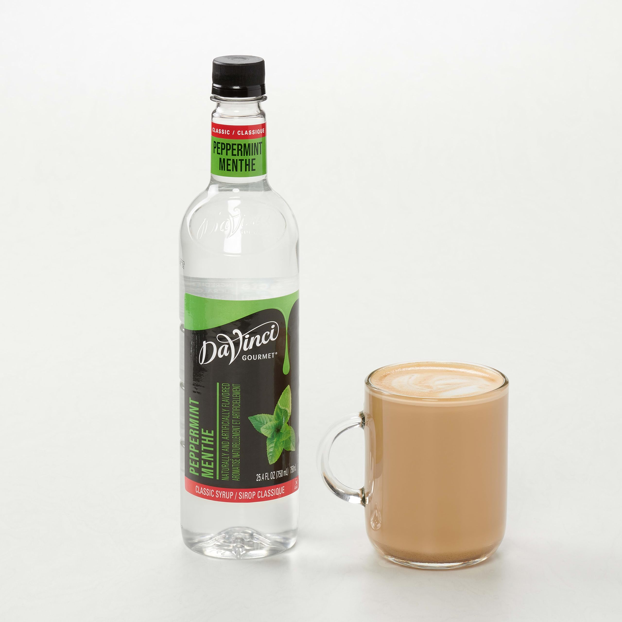 DaVinci Gourmet Classic Peppermint Syrup, 25.4 Fluid Ounces (Pack of 4)