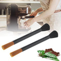 Coffee Machine Cleaning Brushes 2PC, Dusting Bar Espresso Machine Grinder Cleaning Brushes, Two Head Brush Accessories for Bean Grain Coffee Tool Tabletop Simple Barista Home Kitchen Dual Purpose