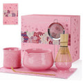 ZENS Premium Matcha Whisk Set with Blooming Cup, 7pcs Matcha Set, Pink