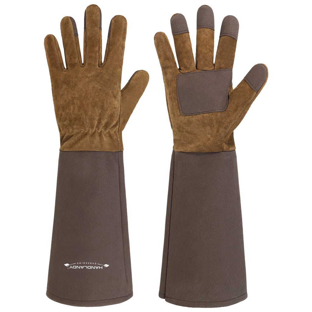 HANDLANDY Rose Pruning Gloves for Men Women, Thorn Proof Gardening Gloves