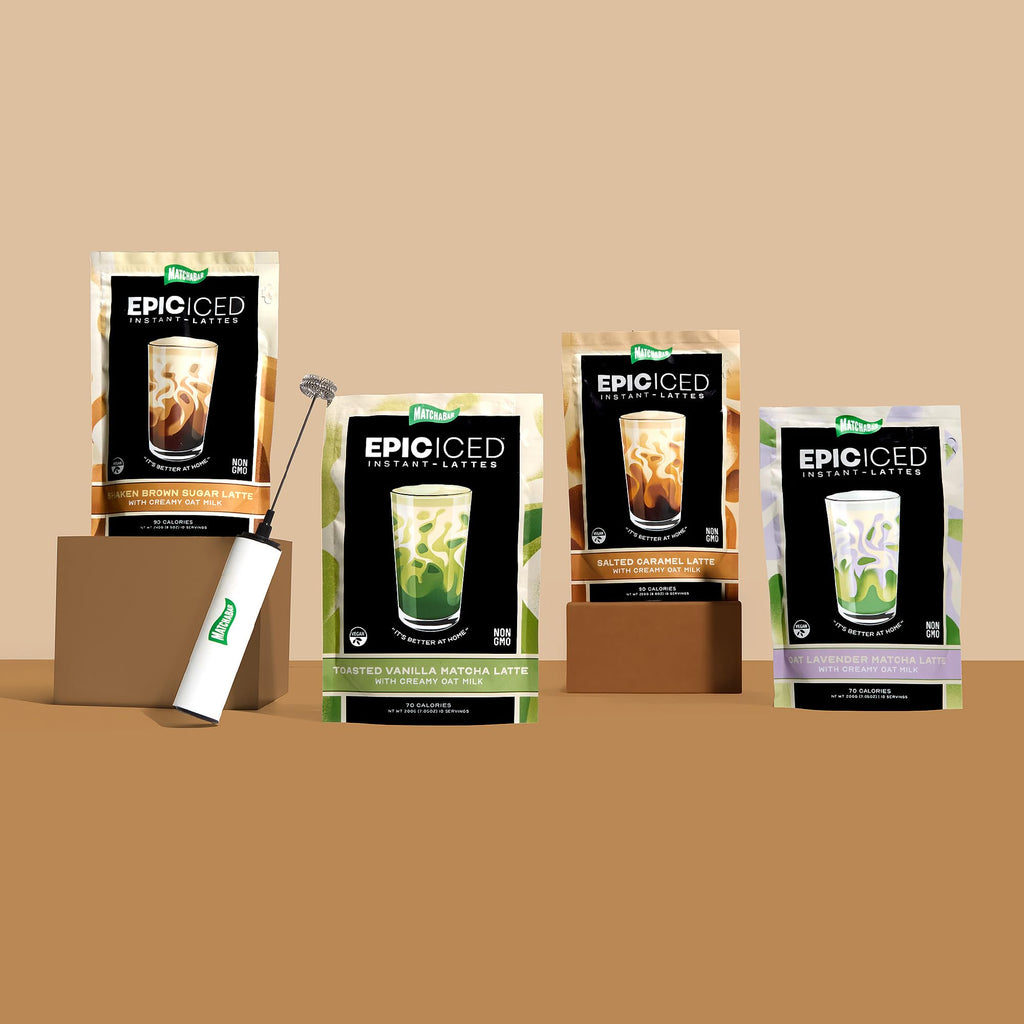 Matchabar Epic Instant Iced Toasted Salted Caramel Coffee Matcha Latte (10)