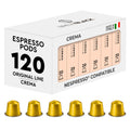 BrewBlack Crema 120 Pods Compatible with Nespresso Original Line