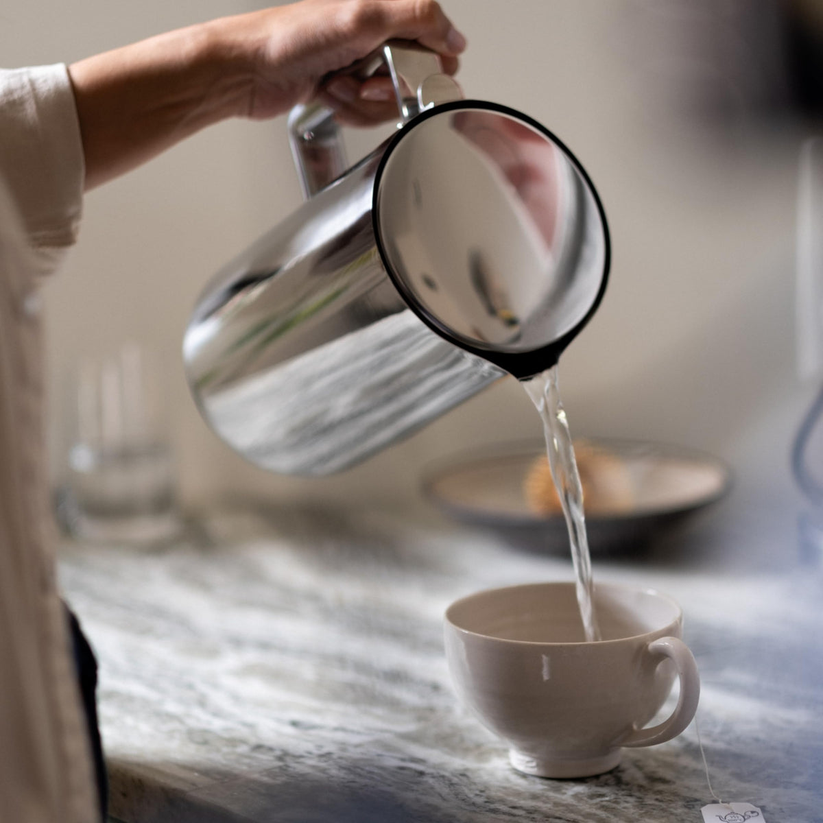 Aarke Kettle - Electric Stainless Steel Tea Kettle 1.2L (40oz), Steel