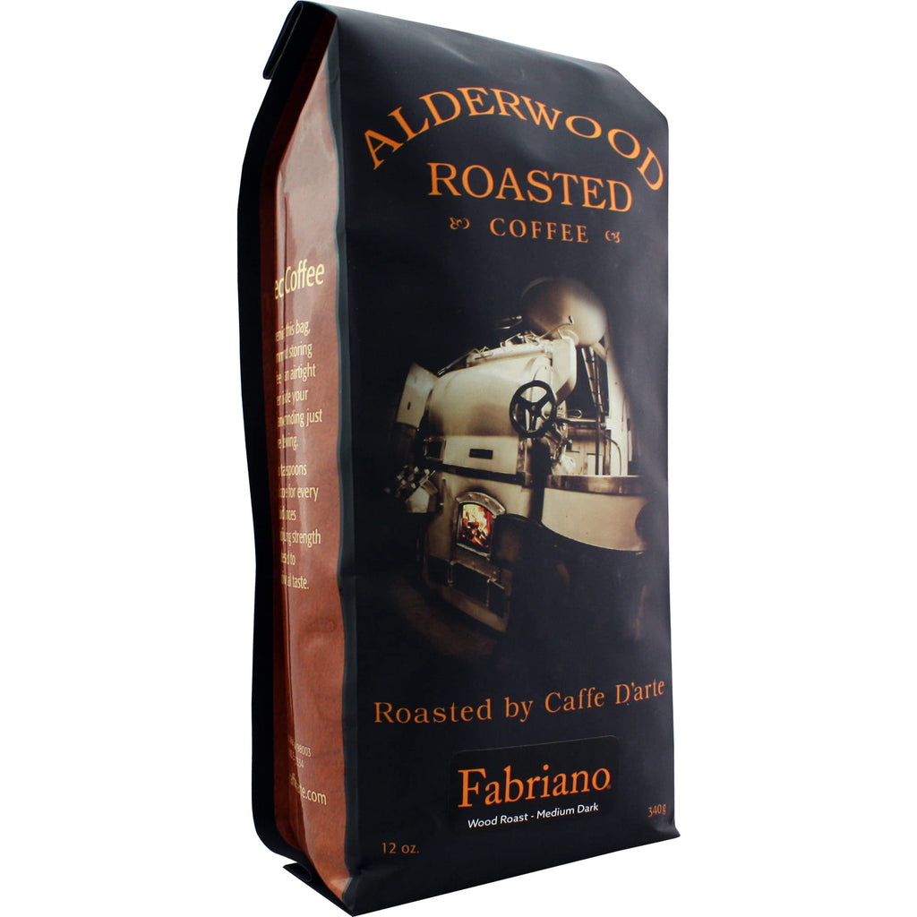 Caffe D'arte Fabriano Wood Roast Reserve Whole Bean Espresso, 12 oz