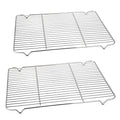 P&P CHEF Cooling Baking Rack Stainless Steel, 16.6" x 11.5", 2 Pcs, Silver