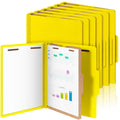 Skyygemm 12 Pcs Classification Folder Letter Size, 1 Divider,Yellow