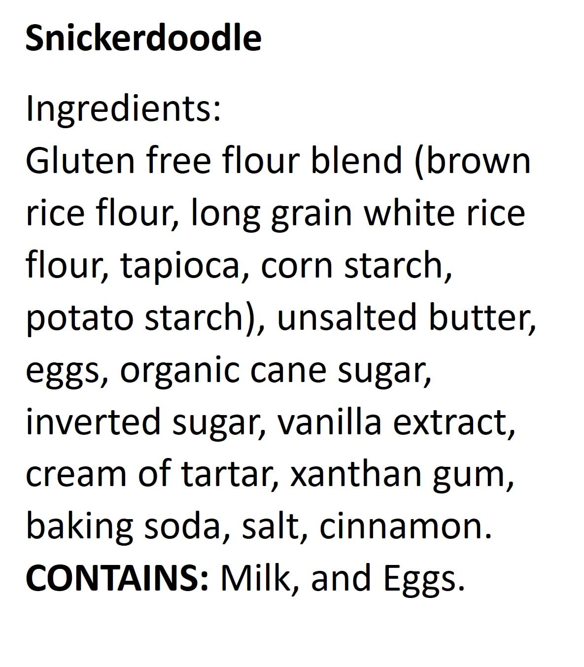 WOW Baking Company Gluten-Free Cookies, Snickerdoodle, 8 Ounce (Pack of 6)