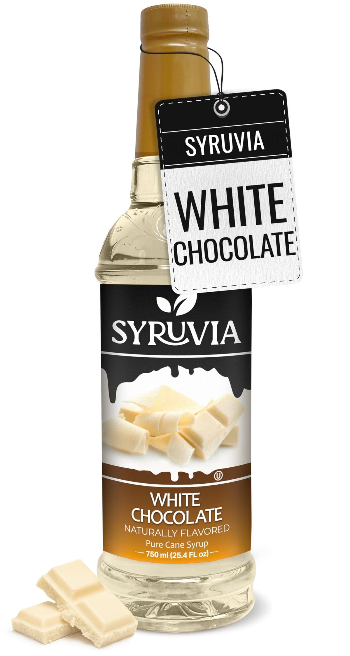 Syruvia Coffee Syrup, Peppermint Flavored Syrup for Drinks, Lattes, and Desserts – 25.4 fl oz
