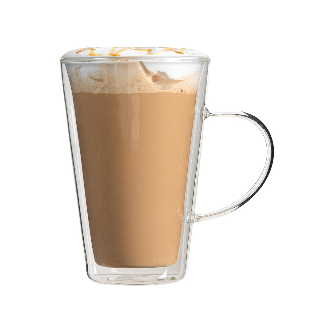Restaurantware 14 oz Professional Glass Mug, 2 Pack