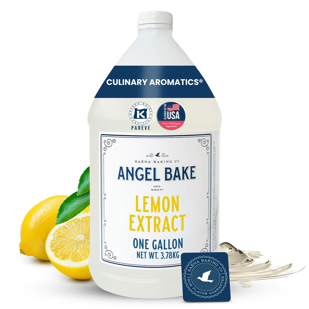 Angel Bake Peppermint Extract, 1 Gallon Bulk for Foodservice, Bakeries