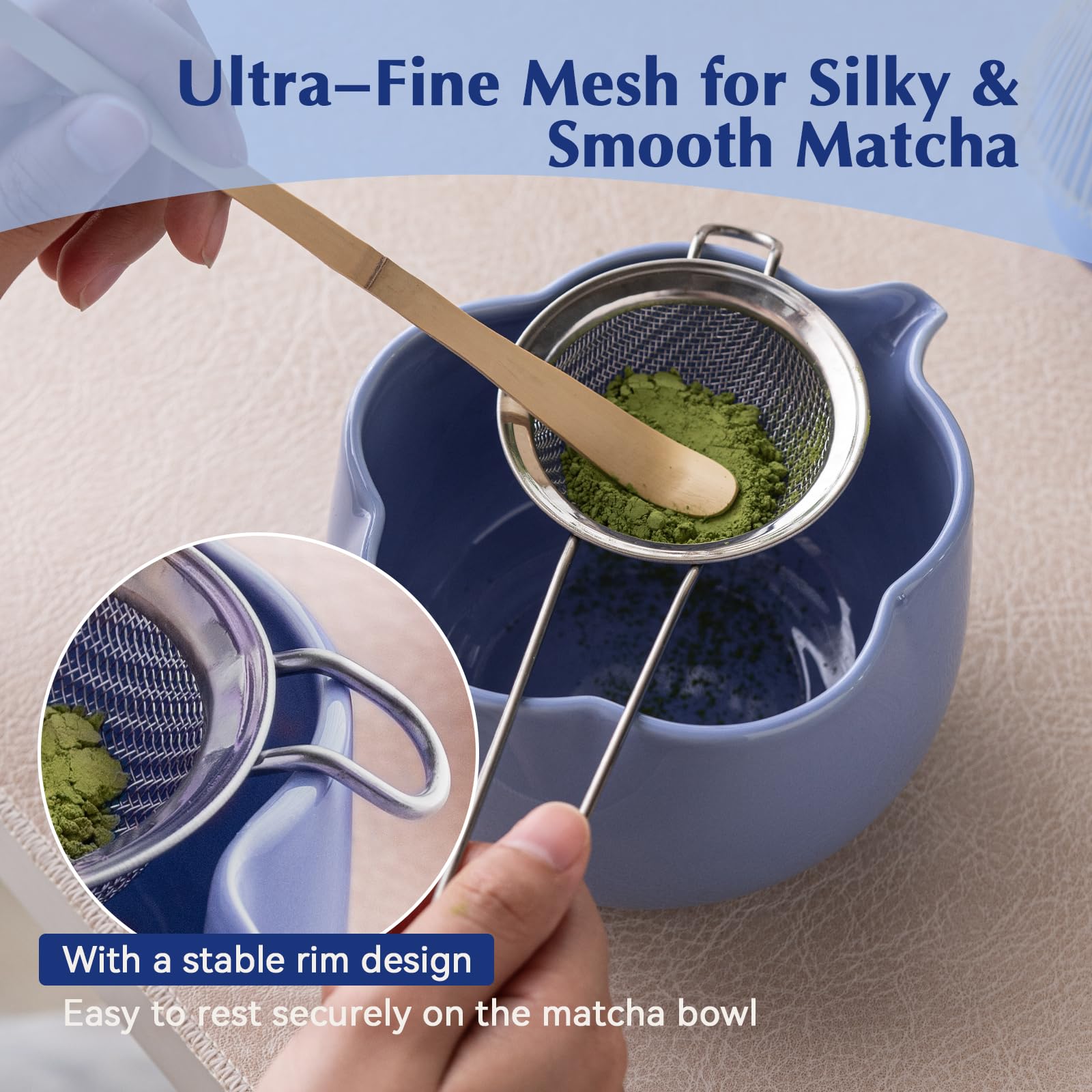 ChaseWind Matcha Set, 8Pcs Floral Ceramic Matcha Kit with Matcha Whisk