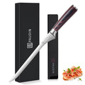 PAUDIN 10″ Carving Knife, Curved Brisket Slicing Knife for Meat Cutting