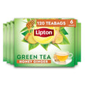 Lipton Honey Ginger Green Tea Bags, 120 Count (20 Count 6-Pack)