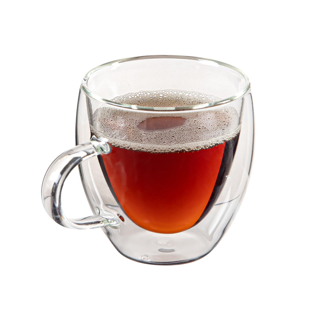 Restaurantware 5 oz Professional Glass Coffee Cup, 2 Pack