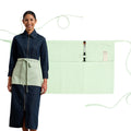 MEEMA Chef Waist Aprons for Women with Pockets, Adjustable Cooking Aprons