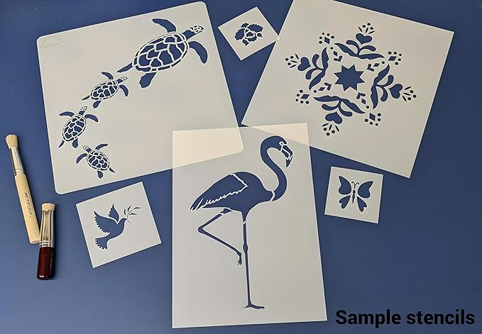Scandinavian Flower 3 Stencil - Nordic Minimalist Floral Design for Hygge Décor, DIY Crafts, Wall Art, and Modern Home Styling from The Artful Stencil
