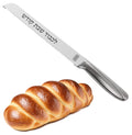 The Kosher Cook Premium Stainless Steel Challah Bread Knife - 7" Serrated Blade and Elegant Silver Handle - Perfect for Shabbat, Jewish Holidays