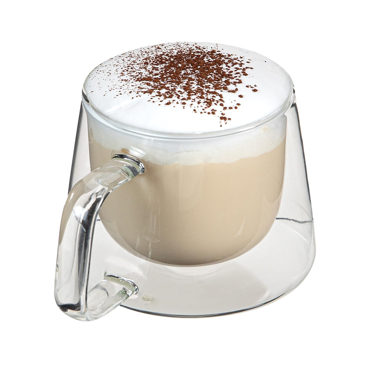 Restaurantware 7 oz Professional Glass Coffee Mug, 2 Pack