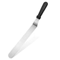 New Star Foodservice Angled Icing Spatula, 10 Inch Blade, 15 Inch Overall, Bakery-Grade Stainless Steel Offset Frosting Spatula