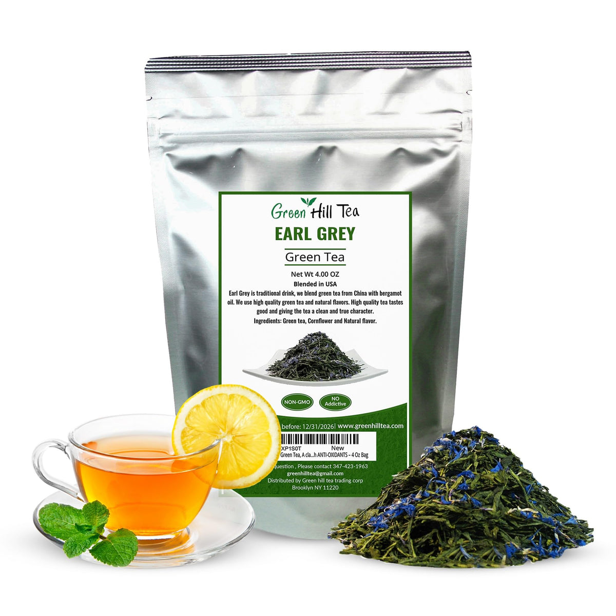 GreenhillTea Aged puerh tea Yunnan Pu-erh – Fermented Loose Leaf Tea, Smooth & Earthy Flavor, Pu-erh tea is an excellent, nutrient-rich choice for brewing kombucha, NO GMO, NO Additives, 100% natural 4 oz