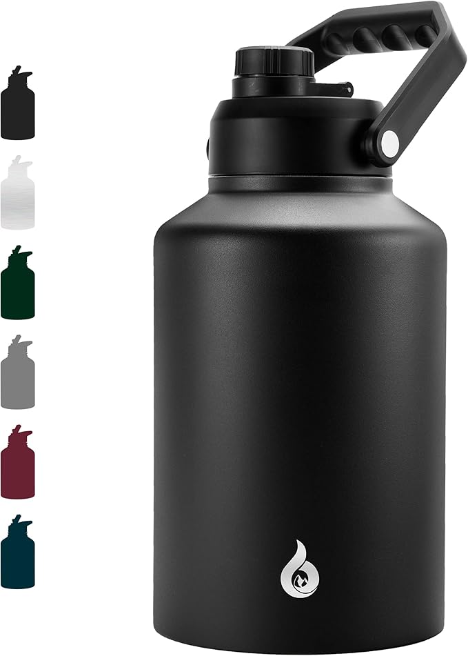 BJPKPK 64oz Insulated Water Bottle, Stainless Steel Vacuum Jug with Handle