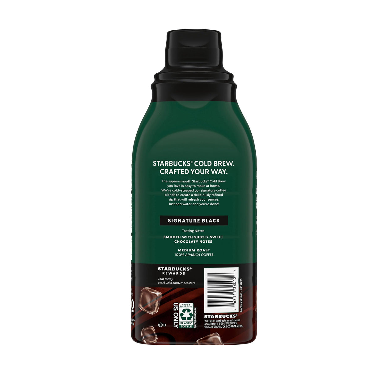 Starbucks Cold Brew Coffee Concentrate Signature Black, 32 fl oz Bottle