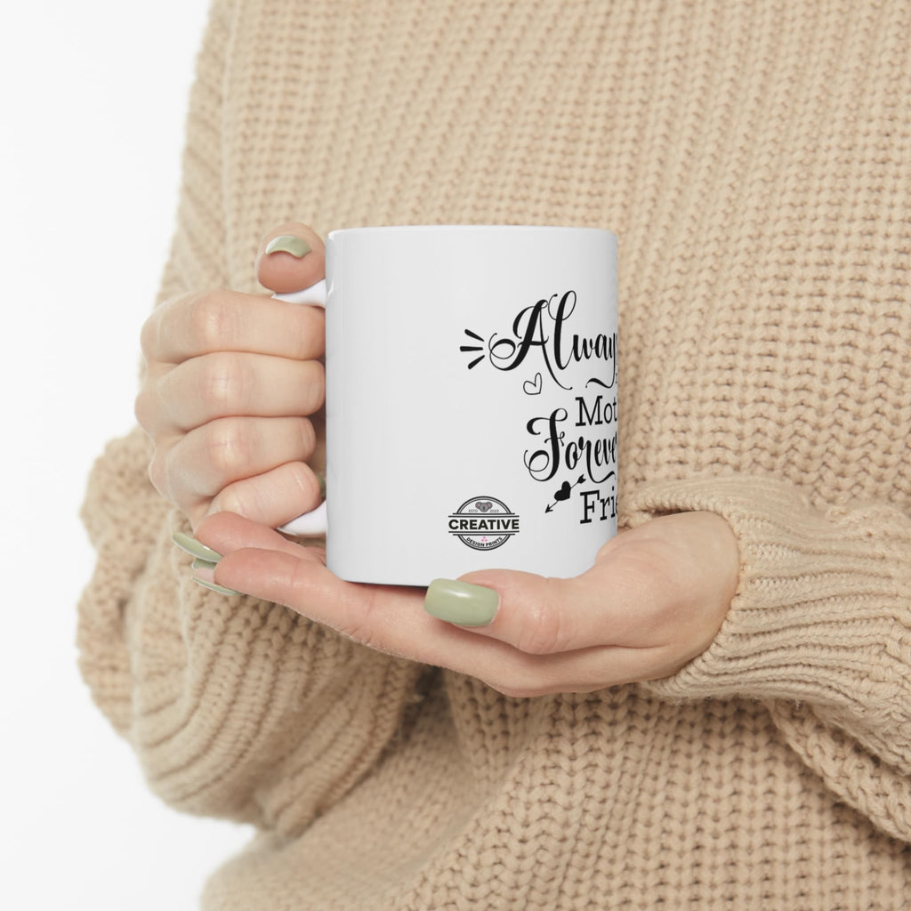 CREATIVE DESIGN PRINTS 11 OZ Novelty Coffee Mugs - Christmas Gift (Mother Forever Theme)