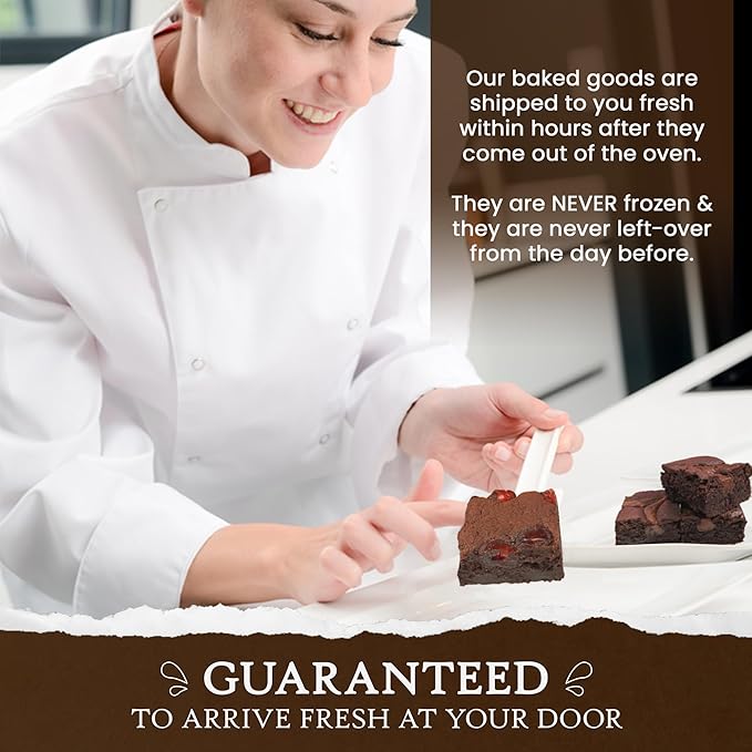 Ruth’s Caramel Swirl Cake Style Brownies 1 Dozen – Gourmet Baked Treats | Delicious Gift with The Finest Ingredients | Guaranteed to Arrive Fresh