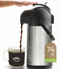 Coffee Carafe Airpot & Cleaning Brush 102oz/3L Airpot 12 Hours Hot