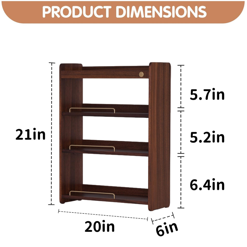KAOTGOT Coffee Mug Holder Wooden Cup Rack Mug Display Shelf Coffee Cup Holder for Countertop 4 Tier Wood Coffee Mugs Holder for Kitchen Coffee Cup Storage