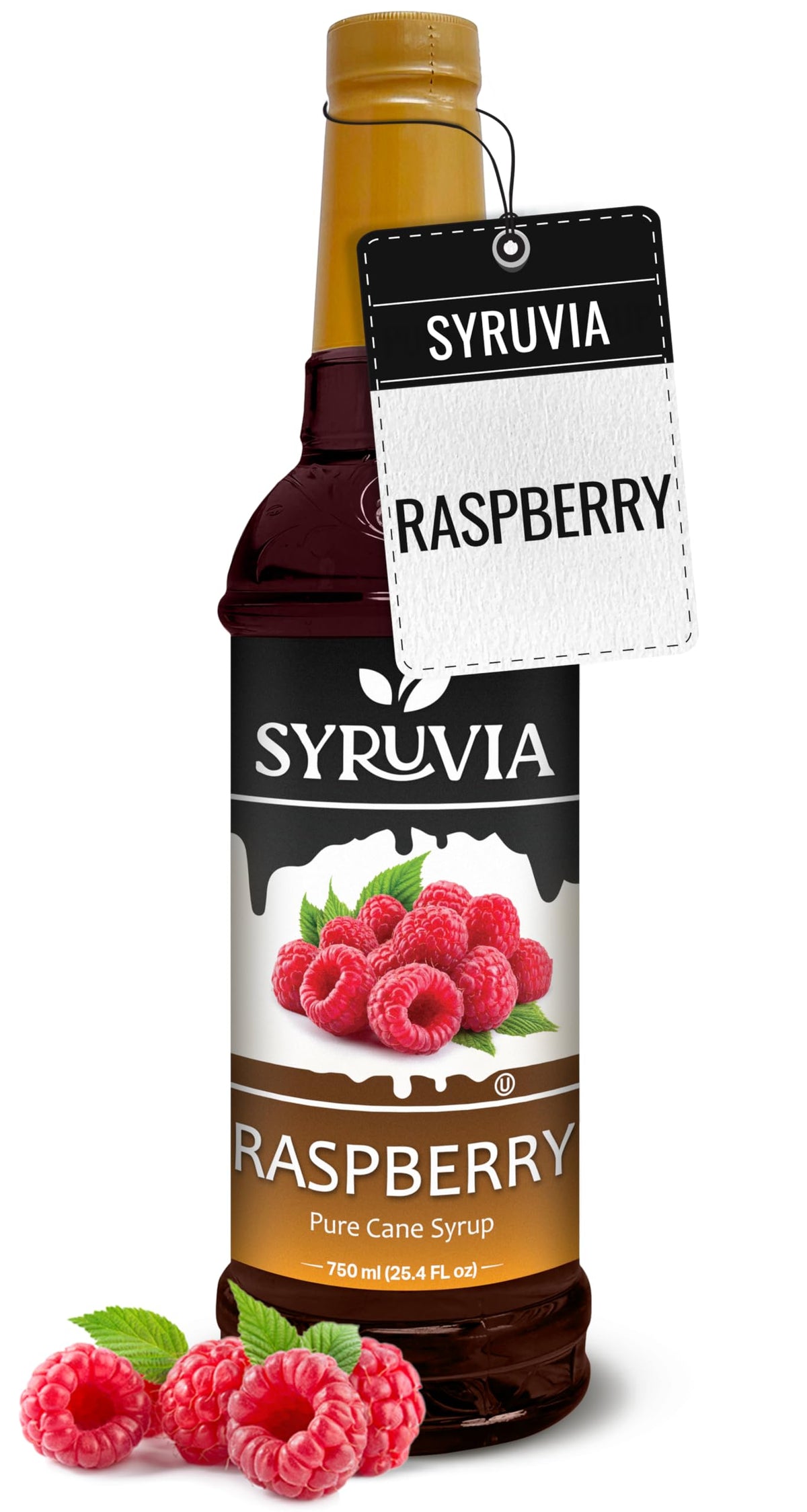 Syruvia Coffee Syrup, Peppermint Flavored Syrup for Drinks, Lattes, and Desserts – 25.4 fl oz