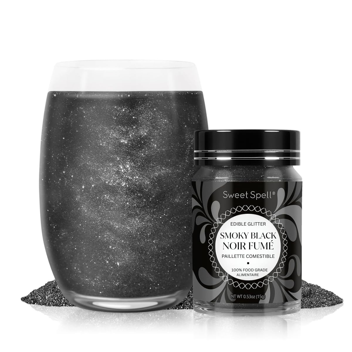Sweet Spell Pearl Edible Glitter for Drinks, Cocktails, Cakes, Food Grade