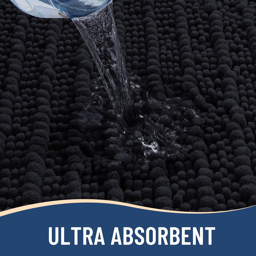 Arotive Bathroom Rugs Mat 47x20, Soft Absorbent Chenille Shaggy Bath Mat