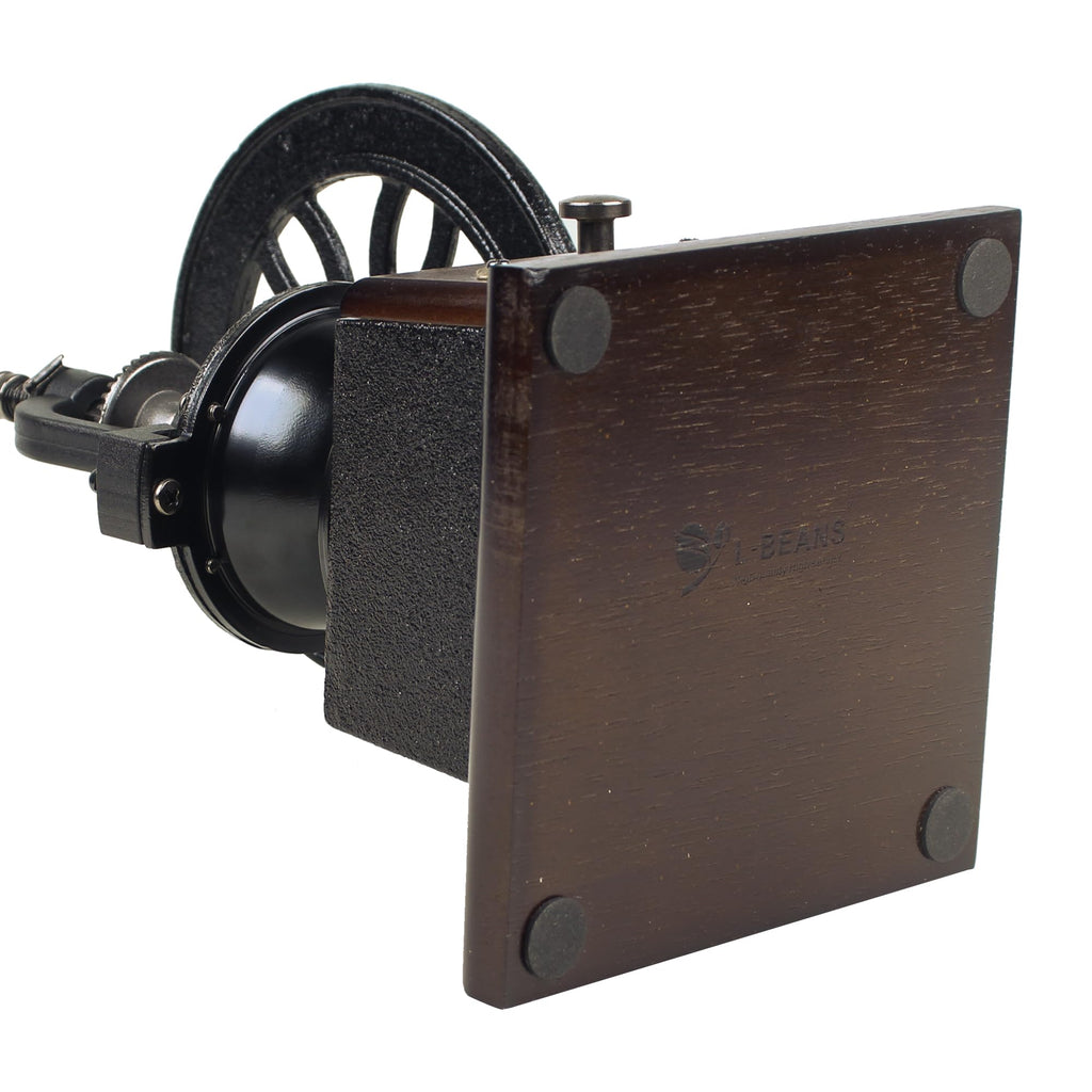 XINQUILIFY Antique Cast Iron Coffee Grinder Hand Crank Flywheel