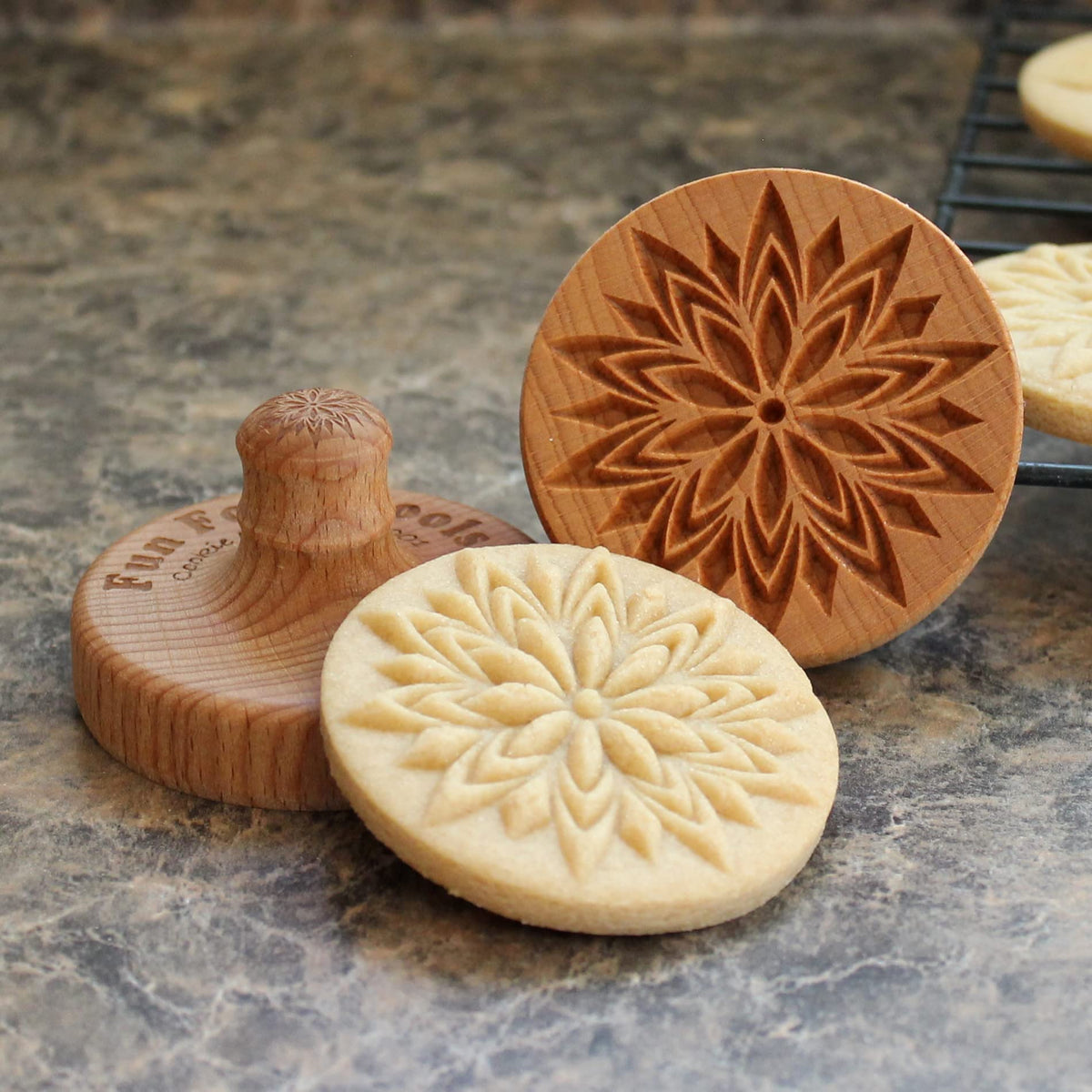 Fun Food Tools, Wood Cookie Stamp, 2.5 Inch (Chartres Cathedral CS-056)