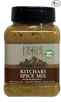 Pride Of India - PACK of 6 - Kitchari Spice Seasoning – Made with Authentic Indian Spices – Good for Health Cleanse & Diet – Easy to Use – 7 oz. Medium Dual Sifter Jar
