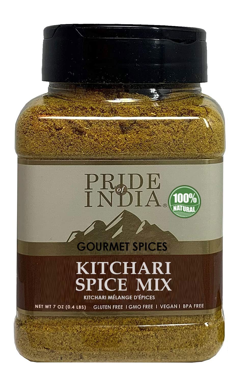 Pride Of India Chaat Masala Powder, 10.5 oz | Authentic Indian Chat Masala Seasoning | Tangy & Savory Spice Blend for Fruits, Salads, Snacks, Drinks & Curries | Dual-Sifter Jar