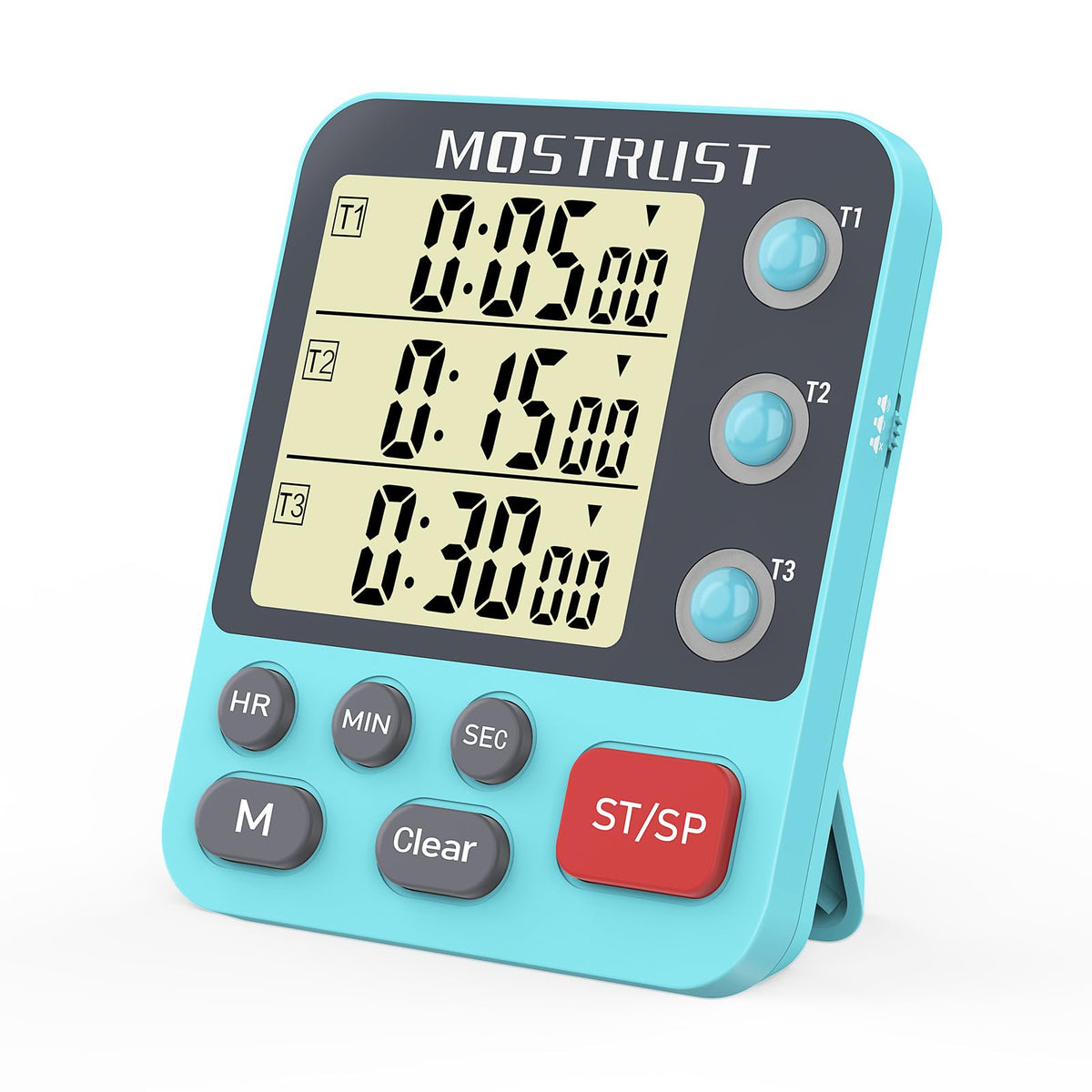 MOSTRUST Digital Dual Kitchen Timer, Multiple Channels Countdown Timer