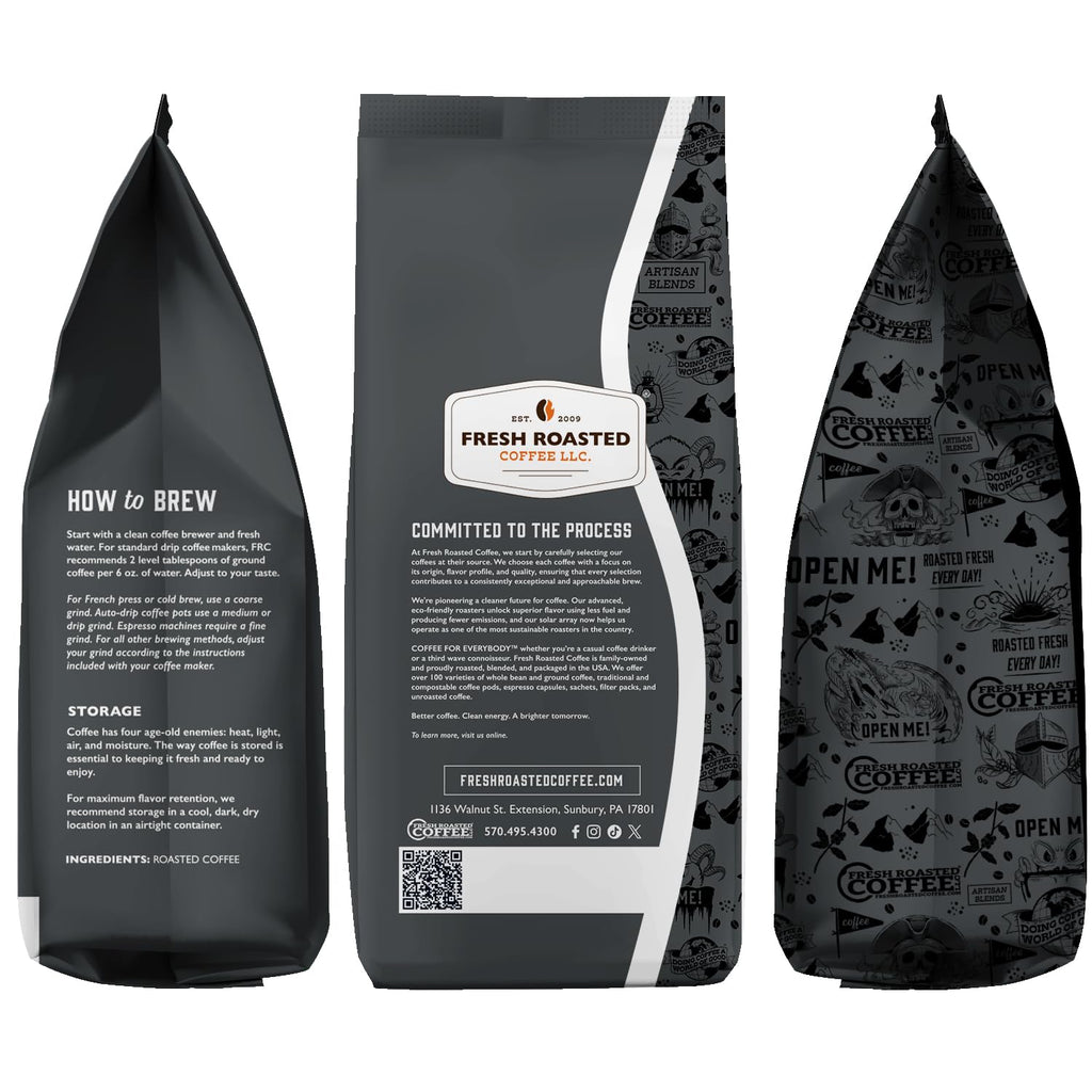 Fresh Roasted Coffee, Anniversary Blend Drip Ground Coffee, Medium Roast, Kosher, 2 lb (32 oz)
