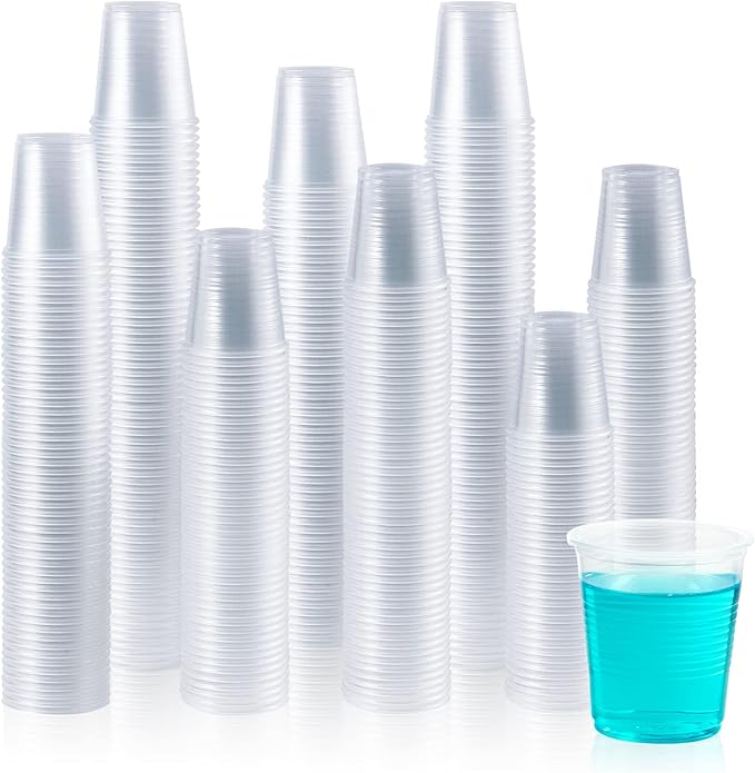 Vplus 2000 Pack 7 OZ Drinking Clear Disposable Plastic Cups for Business