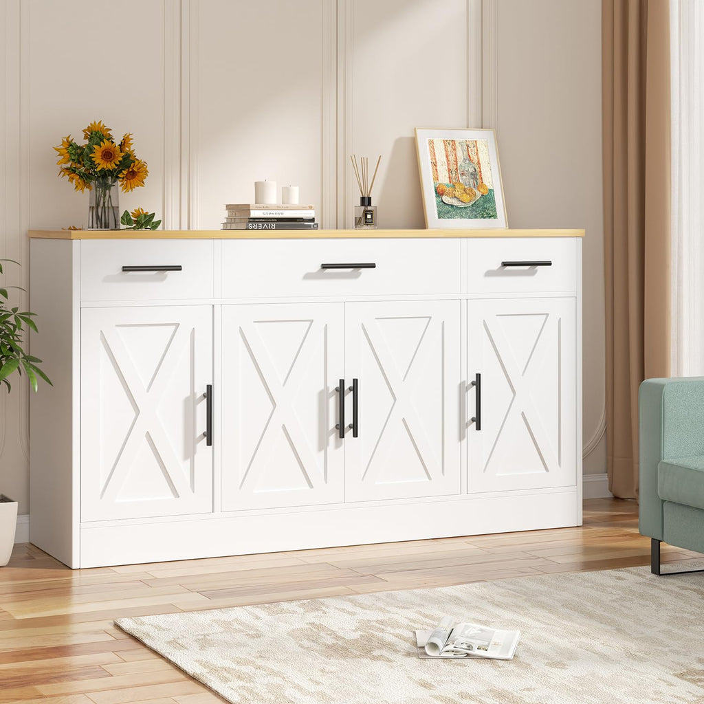 Vongrasig 53” Sideboard Buffet Cabinet with with Storage