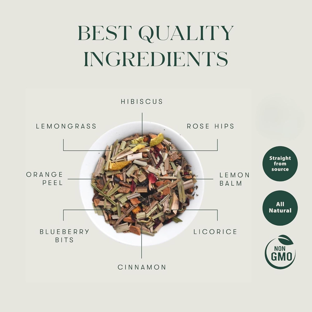 Luxmi Estates Blueberry Super Herbal Tea | Loose Leaf in Resealable Tin Caddy, 100g (3.5oz, ~50 Cups) | Caffeine-Free Fruit Herbal Infusion with Real Blueberry Bits, Hibiscus, Rosehips, Lemongrass, Orange Peel, Licorice, Lemon Balm & Cinnamon