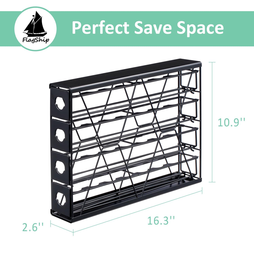 Flagship K Cup Holder for Keurig Pods Coffee Pod Storage 4 Tier K Cup Drawer Organizer for Counter (32 Pods Capacity)